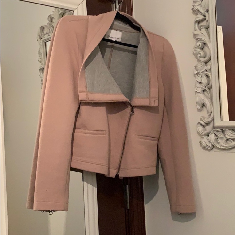 Symphony + Note Asymmetrical Zip Jacket